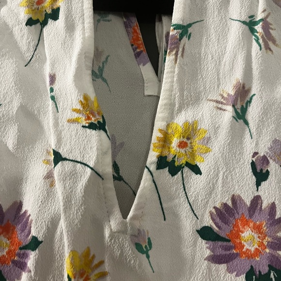 Ann Taylor loft, floral, tank top, loose size, medium - Picture 5 of 5